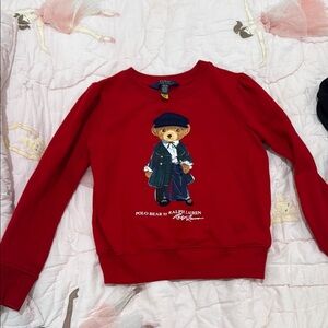 Ralph Lauren Red Polo Bear Sweatshirt